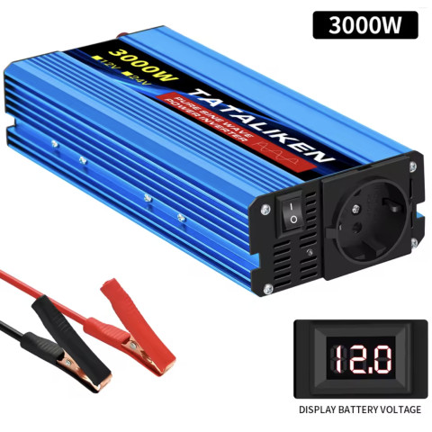 Інвертор Tataliken 12V на 220V 3000W чистий синус