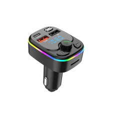 Автомобільний FM-трансмітер C8 з Bluetooth 5.3, швидкою зарядкою PD 20W/QC 3.0, USB + Type-C, MP3-плеєром та Hands-Free