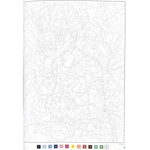 Розмальовка-антистрес Disney (Стіч: 100% Стіч. Мандали, оптичні ілюзії та сцени) для розфарбовування 100 загадкових малюнків за номерами