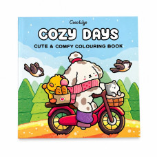 Розмальовка-антистрес Coco Wyo Cozy Days  45 затишних ілюстрацій із милими тваринами для творчості, відпочинку та релаксу.