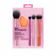 Набір пензлів для макіяжу Real Techniques Everyday Essentials Set   4 професійні пензлі та спонж Miracle Complexion для обличчя, очей і румян