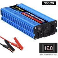 Інвертор Tataliken 3000W Pure Sine Wave 12V220V  перетворювач напруги з чистою синусоїдою для котла, холодильника та побутової техніки