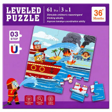 Дитячий розвиваючий пазл LEVELED PUZZLE (Крок 03)