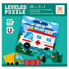 Магнітний багаторівневий пазл «Швидка допомога» (Leveled Puzzle)