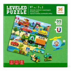 Набір магнітних пазлів Leveled Puzzle: Step 05 Транспорт