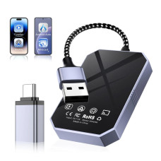 Бездротовий адаптер Fuallwin BY969M 4-в-1 для Apple CarPlay та Android Auto  Wireless CarPlay Adapter з AirPlay і Miracast, USB/Type-C