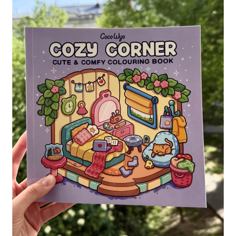 Розмальовка-антистрес Coco Wyo Cozy Corner  45 затишних ілюстрацій куточків для творчості, відпочинку та релаксу.