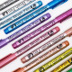 Набір акрилових маркерів GuangNa Brush Metallic Pen 24   24 кольори металік із мяким пензлевим наконечником для скла, кераміки, дерева, каменю, металу, пластику, полотна та паперу
