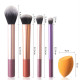 Набір пензлів для макіяжу Real Techniques Everyday Essentials Set   4 професійні пензлі та спонж Miracle Complexion для обличчя, очей і румян