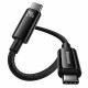 Кабель Baseus Tungsten Gold USB Type-C to Type-C 240 Вт PD 3.1 для швидкої зарядки ноутбуків, смартфонів і планшетів, 1 метр