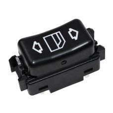 Кнопка склопідіймача правої двері для Mercedes-Benz W124, W201, W126, W463, чорна (OE 1248204510)