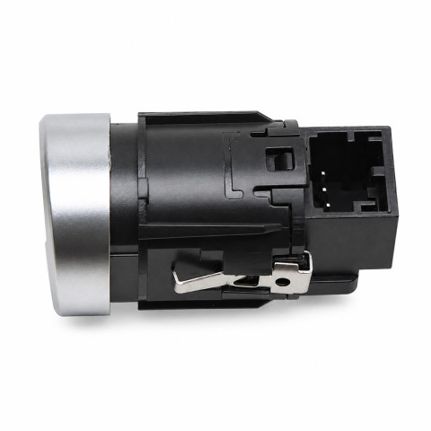 Кнопка запуску та зупинки двигуна Start Engine Stop для Volkswagen Touareg II 7P, срібляста (OE 7P1905217B / 7P1905217B3Q7)